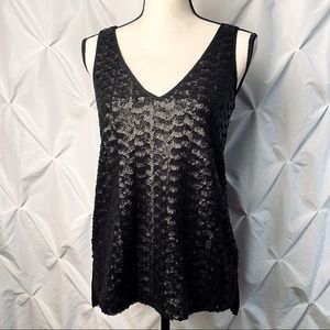 Banana Republic | Sequin V-Neck Tank Top | Small